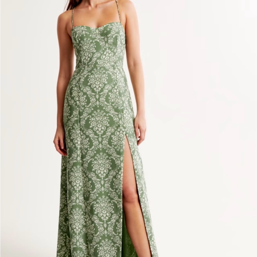 Abercrombie & Fitch Camille Tie-Back Maxi Dress